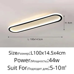 Modern Oval Flush Mount LED Ceiling Light