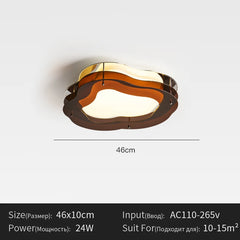 Modern LED Ceiling Lamp with Sculpted Acrylic Shade