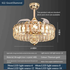 Chandelier with crystal design on a dark background