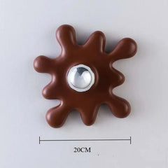 Splatter Ceramic Flush Mount Light - Modern Playful Design