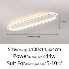 Modern Oval Flush Mount LED Ceiling Light