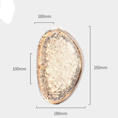 Decorative wall light with dimensions labeled on a white background