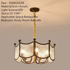 Brushed Gold Floral Pendant Light with Frosted Glass