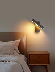 Rotatable LED Wall Sconce with Motion Sensor - Modern Exterior Light