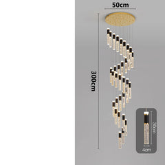 Chandelier with dimensions indicated on a gray background