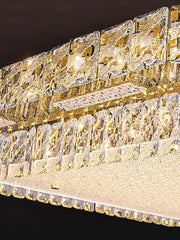 Decorative wall panel with crystal-like design on a dark background