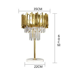 Tiered Crystal Chandelier with Black Accents and Gold Finish