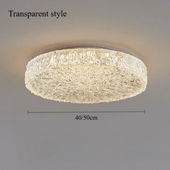 Gold Resin Textured Flush Mount Ceiling Light Fixture