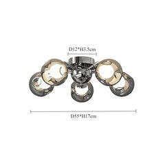 Chrome Sputnik Starburst Chandelier Ceiling Light