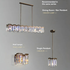 Polished Chrome Faceted Crystal Waterfall Chandelier