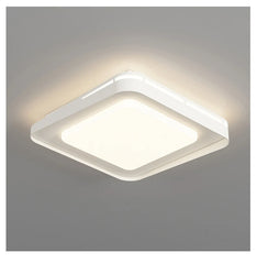 Square ceiling light fixture on a gray background