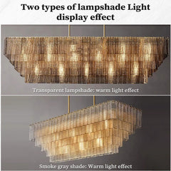 Vintage Murano-Style Glass Chandelier (Round)