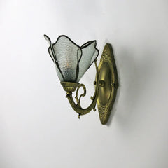 Stained Glass Wall Sconce Floral Tiffany Style Fixture