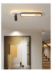 Modern ceiling light fixture in a home interior setting