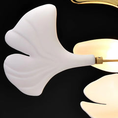 Gold Ginkgo Leaf Cluster Pendant Light Modern Accent
