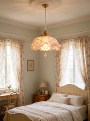 Flower Bud Crystal Pendant Light
