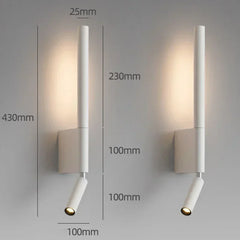 Adjustable LED Wall Sconce Modern Bedside Reading Light