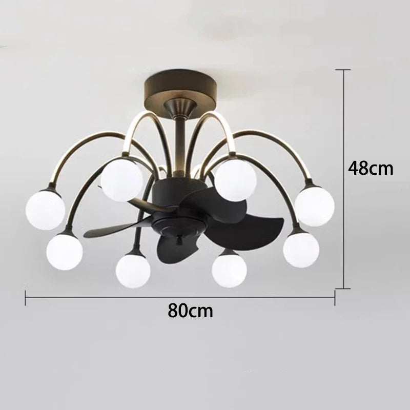 Ceiling light fixture with dimensions on a plain background
