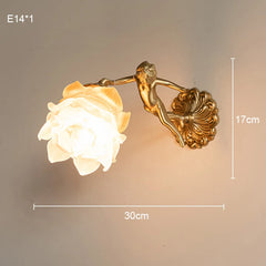 Copper Flower Angel Chandelier