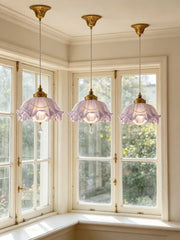 Flower Bud Crystal Pendant Light