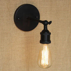 Brass Cone Shade Industrial Wall Sconce with Adjustable Arm