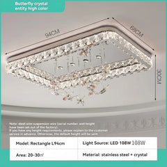 Crystal Ring Chandelier K9 Crystal Cascade Pendant Light