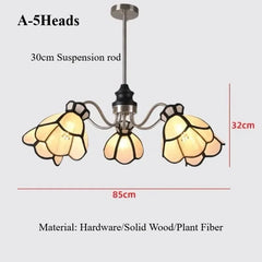 Polished Chrome Petal Chandelier Floral Pendant Light