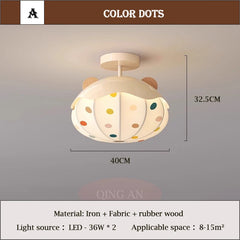 White Hot Air Balloon Ceiling Light Semi-Flush Mount Children's Room