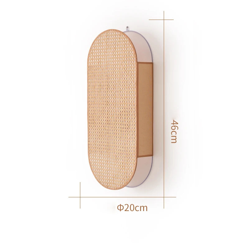 Wall-mounted light fixture with dimensions on a white background