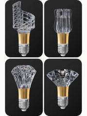 Acrylic Crystal LED Globe Bulb, 2700K–6500K E27