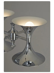 Chrome Horn Cluster Chandelier Modern Designer Pendant Light
