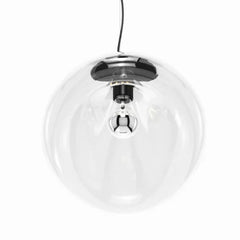 Amber Smoke Gray Glass Organic Shape Pendant Light