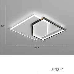 Ceiling light fixture with dimensions and power rating on a gray background