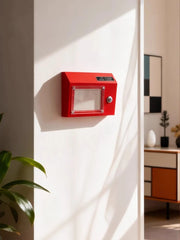 Retro Radio Shape Wall Sconce, Metal Geometric Fixture