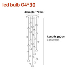 Crystal Ball Cascading Pendant Light Fixture Floral Stems Glass Shades