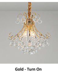 Chrome Crystal Cascade Pendant Light with Dazzling Gem-Like Pendants