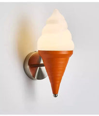 Playful Ice Cream Cone Wall Sconce, Whimsical Kids Room Lighting