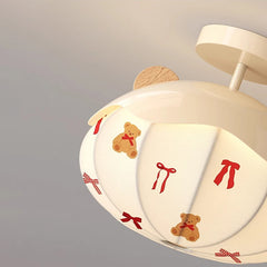 White Hot Air Balloon Ceiling Light Semi-Flush Mount Children's Room