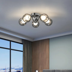 Chrome Sputnik Starburst Chandelier Ceiling Light