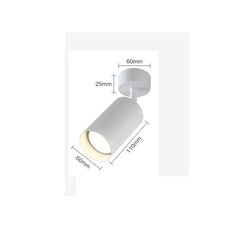 Brushed Gold Cylinder Spotlights Surface Mount Ceiling Light