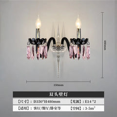 Crystal Candelabra Chandelier Multi-Color Crystal Accents