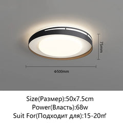 Minimalist Dimmable LED Ceiling Light with Remote