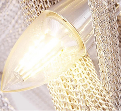 Close-up of a gold decorative object with a textured surface