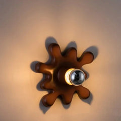 Splatter Ceramic Flush Mount Light - Modern Playful Design