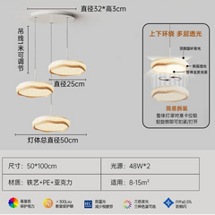 Chandelier with technical specifications on a gray background