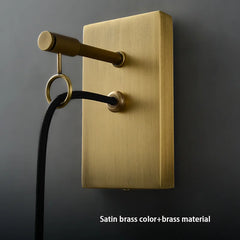 Gold Brass Bell Glass Pendant Light Fixture with Clear Shade