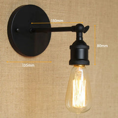 Brass Cone Shade Industrial Wall Sconce with Adjustable Arm