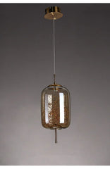 Glass Starburst Pendant Light with Integrated LEDs