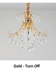 Chrome Crystal Cascade Pendant Light with Dazzling Gem-Like Pendants