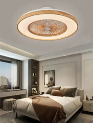 Modern bedroom with a ceiling light fixture
